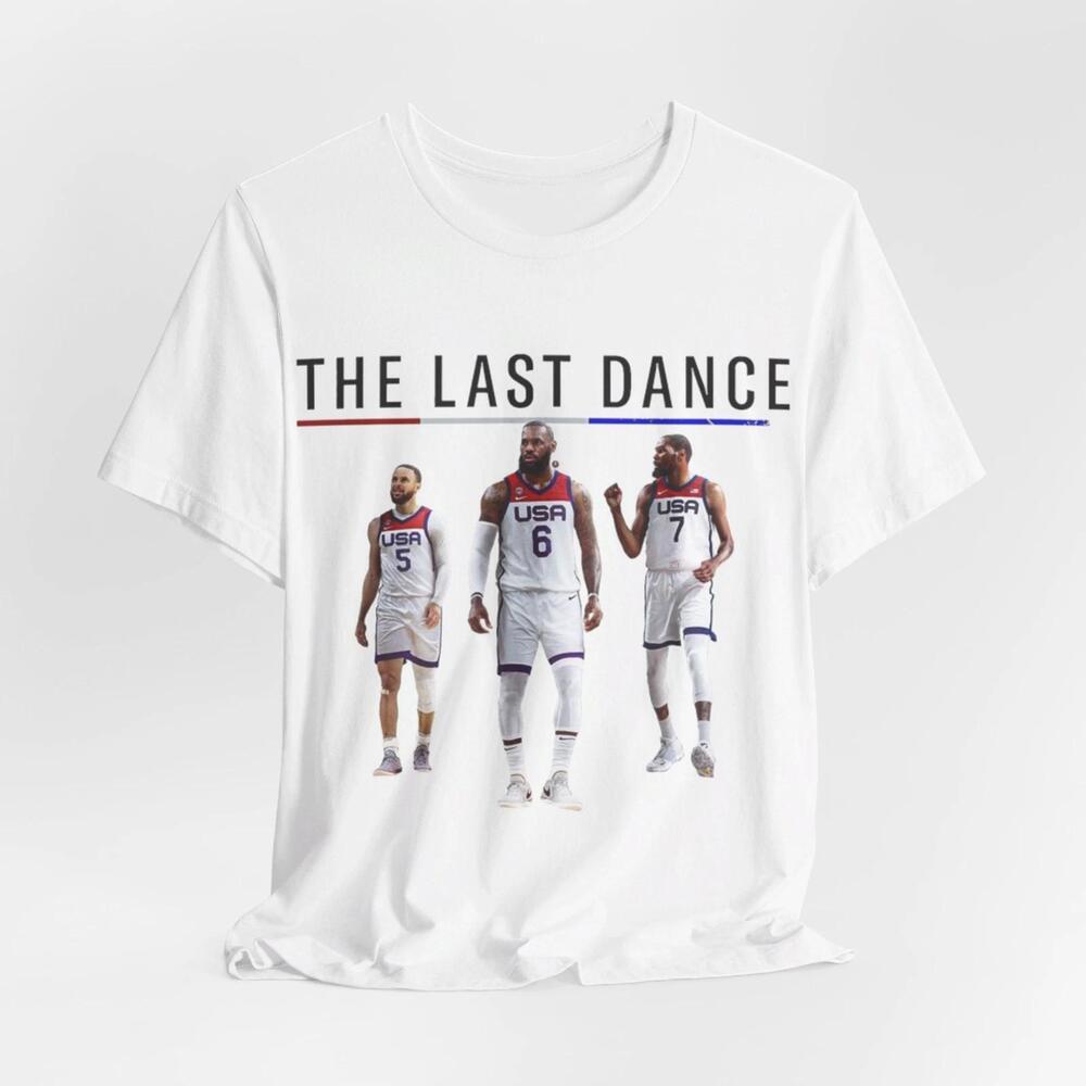 Lebron James Steph Curry Durant Last Dance Team Usa Shirt Olympic Basketball